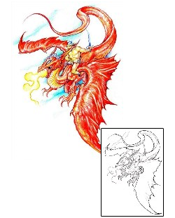 Fire – Flames Tattoo Mythology tattoo | JPF-00492