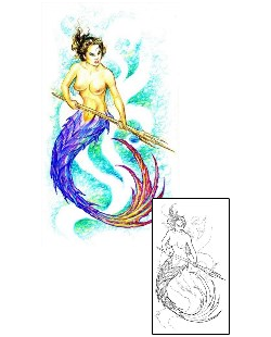 Mermaid Tattoo Mythology tattoo | JPF-00504