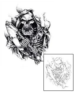 Skeleton Tattoo Horror tattoo | JPF-00515
