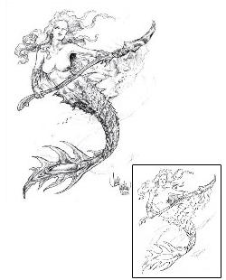 Sea Creature Tattoo Mythology tattoo | JPF-00529