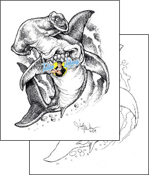Sea Creature Tattoo marine-life-fish-tattoos-judy-parker-jpf-00532