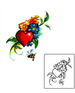 Heart Tattoo Plant Life tattoo | JPF-00549