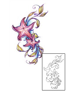 Starfish Tattoo Marine Life tattoo | JPF-00588