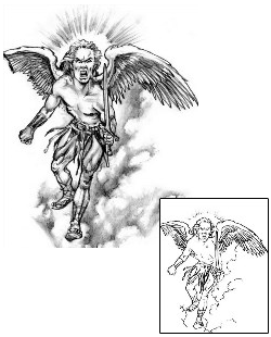 Angel Tattoo Religious & Spiritual tattoo | JPF-00602