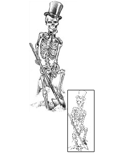 Skeleton Tattoo Horror tattoo | JPF-00650