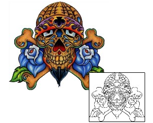 Day of the Dead Tattoo Ethnic tattoo | JQF-00022