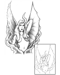 Fallen Angel Tattoo Mythology tattoo | JSF-00013