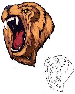 Lion Tattoo Animal tattoo | JSF-00027
