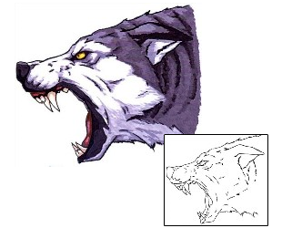 Wolf Tattoo Animal tattoo | JSF-00041