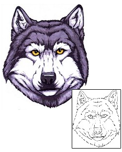 Wolf Tattoo Animal tattoo | JSF-00044