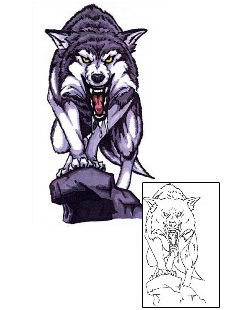 Wolf Tattoo Animal tattoo | JSF-00048