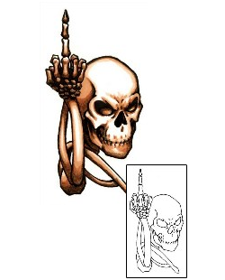 Skeleton Tattoo Horror tattoo | JSF-00117