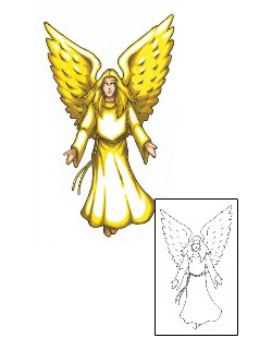 Angel Tattoo Religious & Spiritual tattoo | JSF-00160