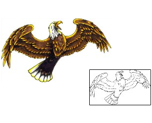 Eagle Tattoo For Women tattoo | JSF-00232