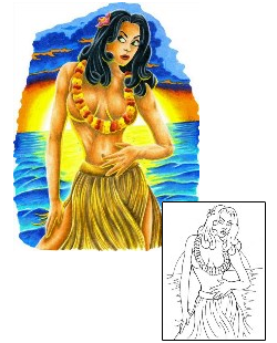 Woman Tattoo Mythology tattoo | JTF-00021