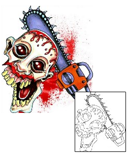 Zombie Tattoo Horror tattoo | JUF-00003