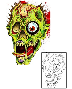 Zombie Tattoo Horror tattoo | JUF-00008