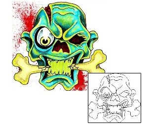 Zombie Tattoo Horror tattoo | JUF-00009