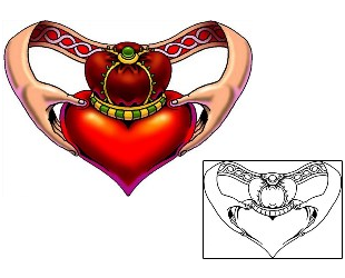 Sacred Heart Tattoo Religious & Spiritual tattoo | JXF-00013