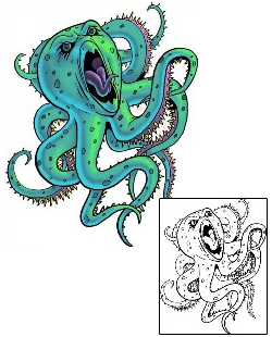 Octopus Tattoo Marine Life tattoo | JXF-00022