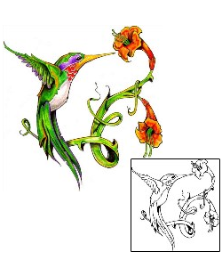 Hummingbird Tattoo Animal tattoo | JYF-00053