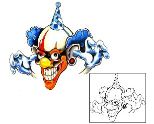 Evil Tattoo Smiley Clown Tattoo