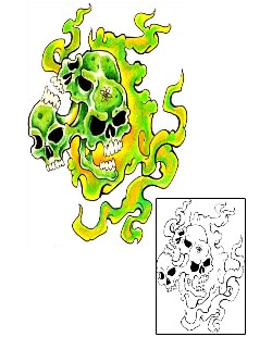 Skull Tattoo Horror tattoo | JYF-00121