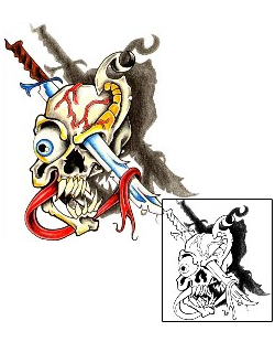 Skull Tattoo Horror tattoo | JYF-00128