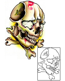 Crossbones Tattoo Horror tattoo | KBF-00027
