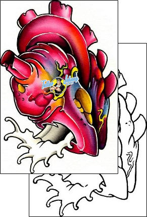 Heart Tattoo for-women-heart-tattoos-kevin-berube-kbf-00030
