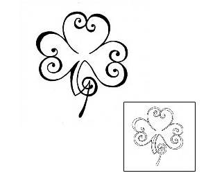 Clover Tattoo Plant Life tattoo | KDF-00085