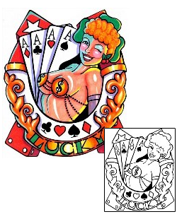 Gambling Tattoo Mythology tattoo | KEF-00034