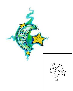 Moon Tattoo Mythology tattoo | KGF-00030