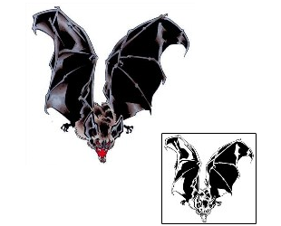 Bat Tattoo Animal tattoo | KHF-00017