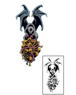 Bat Tattoo Horror tattoo | KHF-00088
