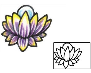 Lotus Tattoo Plant Life tattoo | KIF-00011