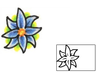 Flower Tattoo Plant Life tattoo | KIF-00012