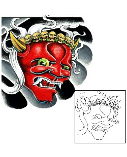 Skull Tattoo Horror tattoo | KIF-00027
