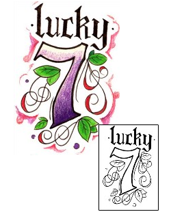 Gambling Tattoo Lucky Seven Tattoo