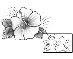 Hibiscus Tattoo Plant Life tattoo | KKF-00006