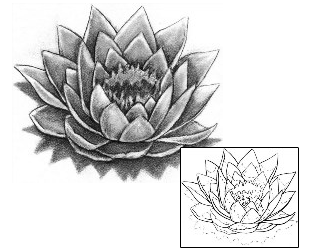Lotus Tattoo Plant Life tattoo | KKF-00013