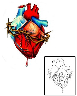 Heart Tattoo For Women tattoo | KKF-00022