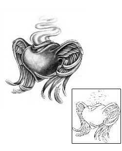 Sacred Heart Tattoo Religious & Spiritual tattoo | KKF-00027