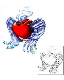 Sacred Heart Tattoo Religious & Spiritual tattoo | KKF-00028