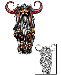 Skull Tattoo Mythology tattoo | KLF-00420