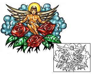 Rose Tattoo Religious & Spiritual tattoo | KLF-00566