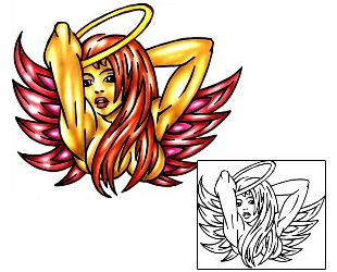 Angel Tattoo Religious & Spiritual tattoo | KLF-00570