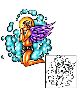 Angel Tattoo Religious & Spiritual tattoo | KLF-00579