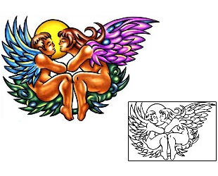 Angel Tattoo Religious & Spiritual tattoo | KLF-00684