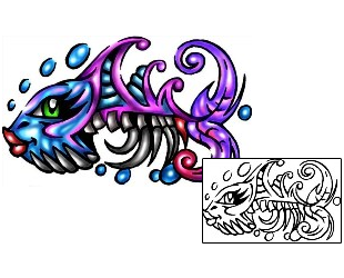 Fish Tattoo Marine Life tattoo | KLF-00887